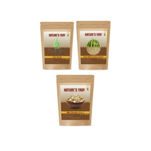 Combo of 3 of 225gm ( Chia Seeds+Raw Watermelon Seeds+Mix Seeds4in1] )